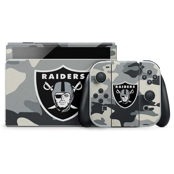 NFL Las Vegas Raiders Camo Nintendo Skins