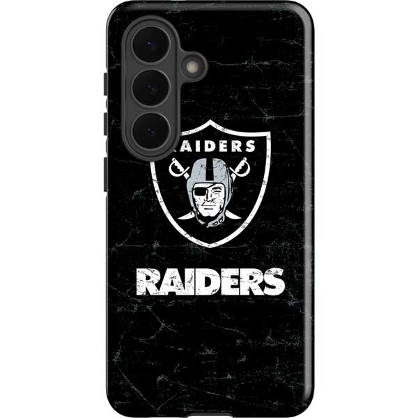 NFL Las Vegas Raiders Distressed Galaxy S26 Impact Case