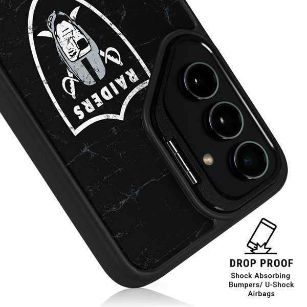 NFL Las Vegas Raiders Distressed Galaxy S26 Kickstand Case