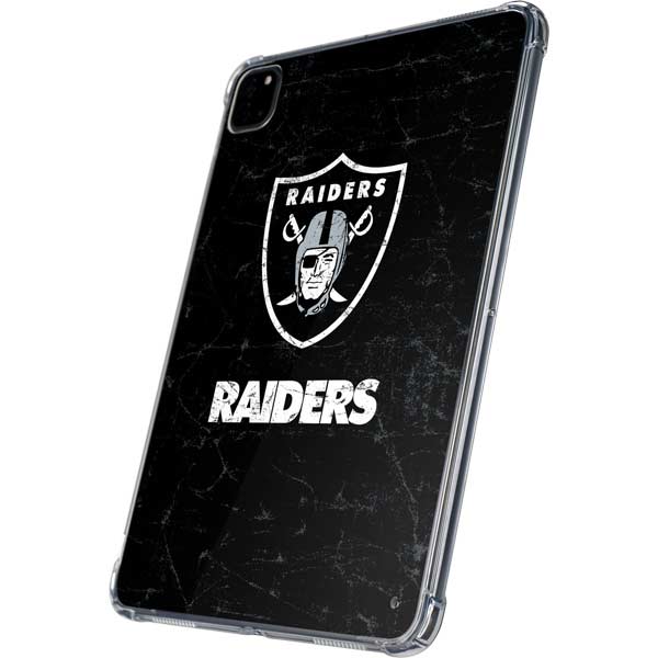 NFL Las Vegas Raiders Distressed iPad Pro 11in (2024) Clear Case