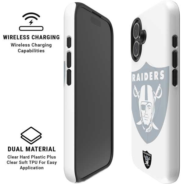 NFL Las Vegas Raiders Double Vision iPhone 16 Magsafe Impact Case