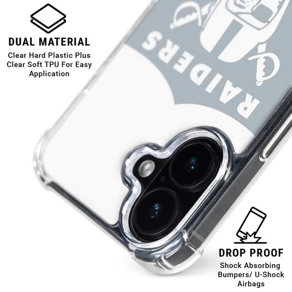 NFL Las Vegas Raiders Double Vision iPhone 16 Plus MagSafe Case