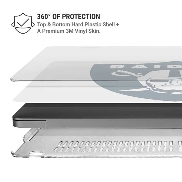 NFL Las Vegas Raiders Double Vision MacBook Pro 14in (2021-24) Case plus Skin