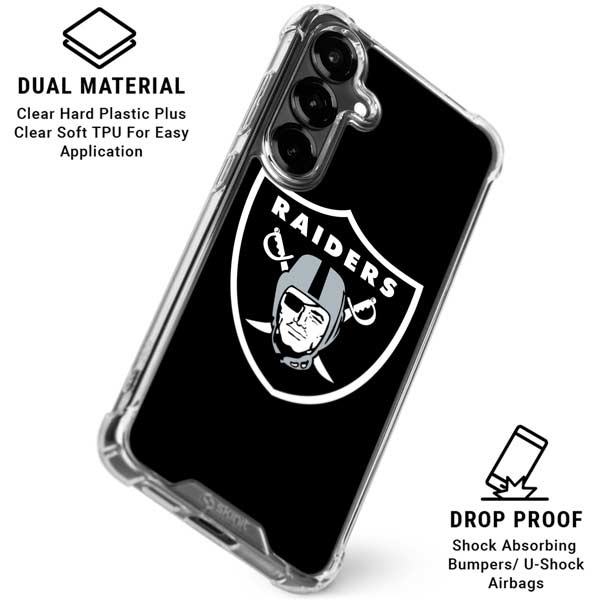 NFL Las Vegas Raiders Large Logo Galaxy S26 Clear Case