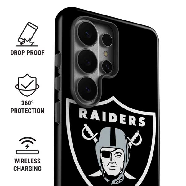 NFL Las Vegas Raiders Large Logo Galaxy S26 Ultra Impact Case
