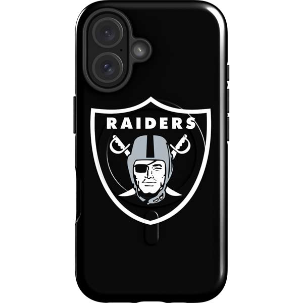 NFL Las Vegas Raiders Large Logo iPhone 16 Magsafe Impact Case
