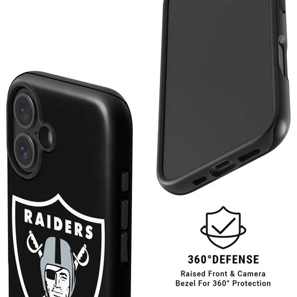 NFL Las Vegas Raiders Large Logo iPhone 16 Magsafe Impact Case