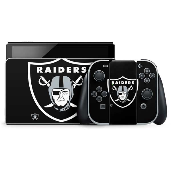 NFL Las Vegas Raiders Large Logo Nintendo Skins