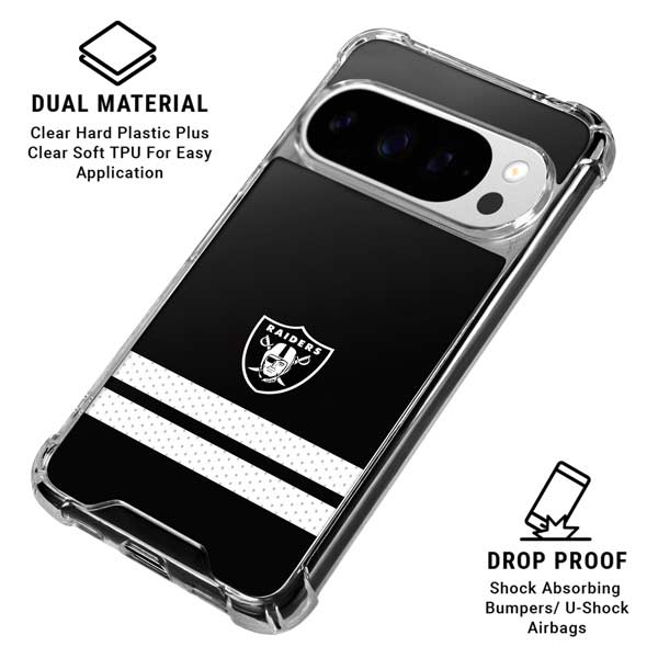 NFL Las Vegas Raiders Shutout Google Pixel 10 Pro XL Clear Case