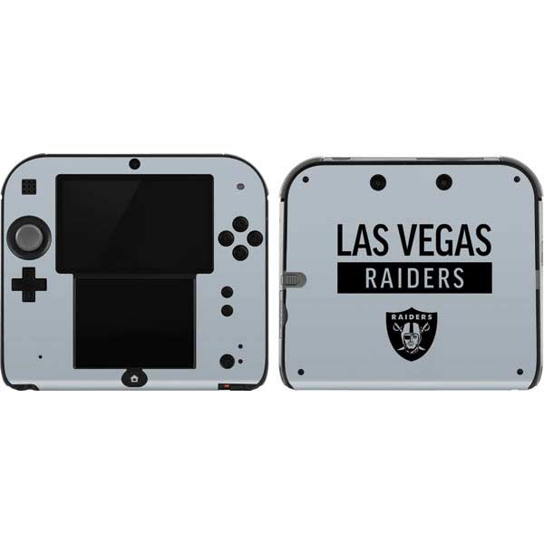 NFL Las Vegas Raiders Silver Performance Series Nintendo Skins