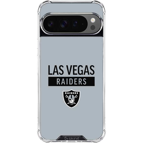 NFL Las Vegas Raiders Silver Performance Series Google Pixel 10 Pro Clear Case