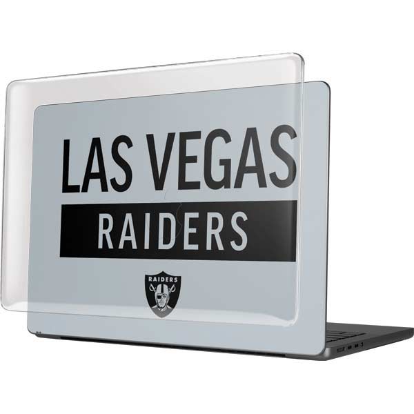 NFL Las Vegas Raiders Silver Performance Series MacBook Pro 14in (2021-24) Case plus Skin