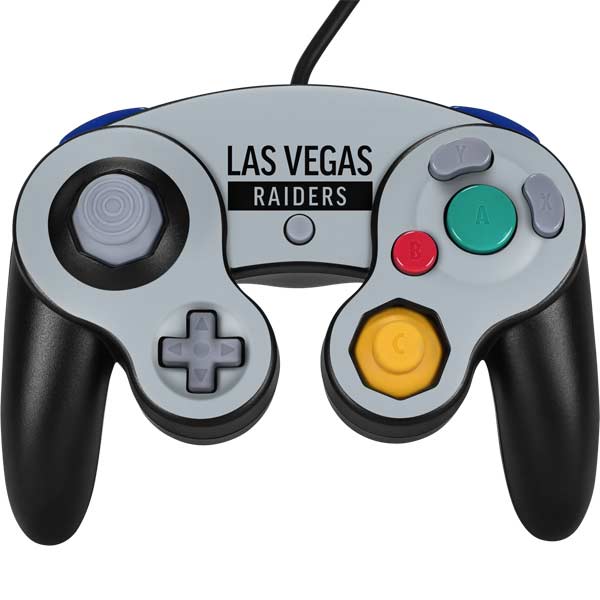 NFL Las Vegas Raiders Silver Performance Series Nintendo Skins