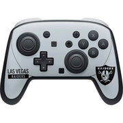 NFL Las Vegas Raiders Silver Performance Series Nintendo Skins