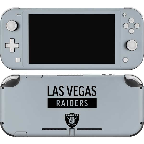 NFL Las Vegas Raiders Silver Performance Series Nintendo Skins