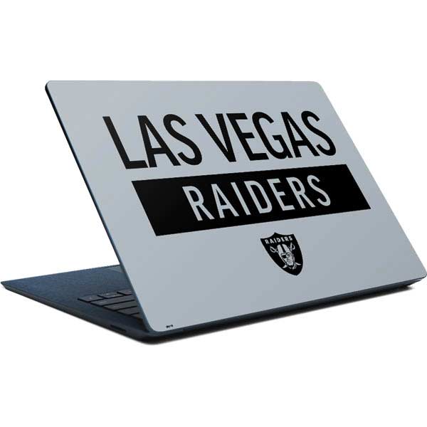 NFL Las Vegas Raiders Silver Performance Series Surface Laptop Skin