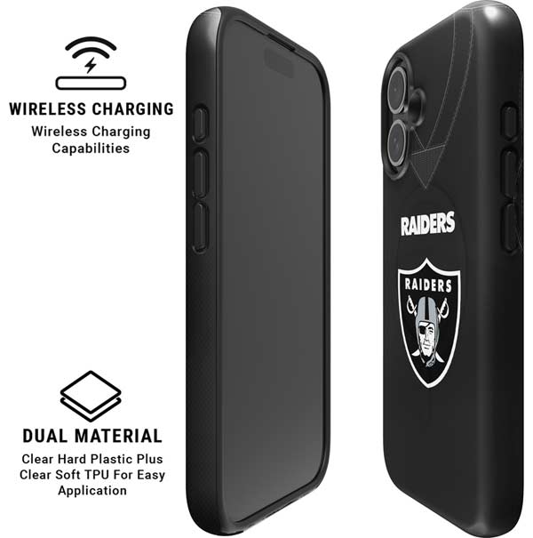 NFL Las Vegas Raiders Team Jersey iPhone 16 Magsafe Impact Case