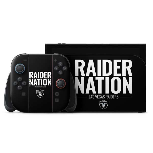 NFL Las Vegas Raiders Team Motto Nintendo Skins