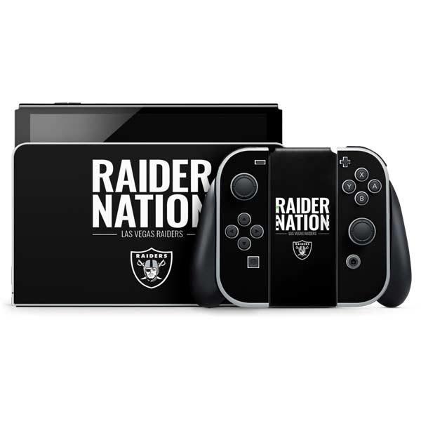 NFL Las Vegas Raiders Team Motto Nintendo Skins