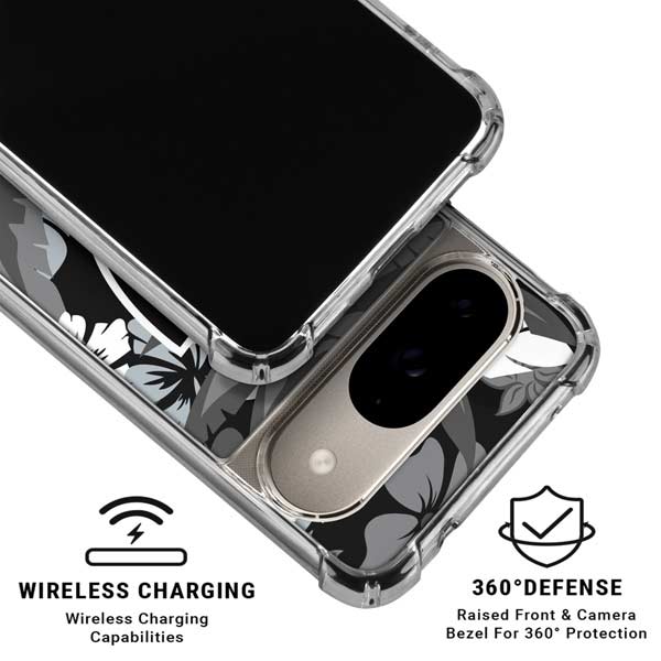 NFL Las Vegas Raiders Tropical Print Google Pixel 10 Clear Case
