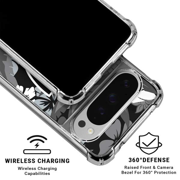 NFL Las Vegas Raiders Tropical Print Google Pixel 10 Pro XL Clear Case