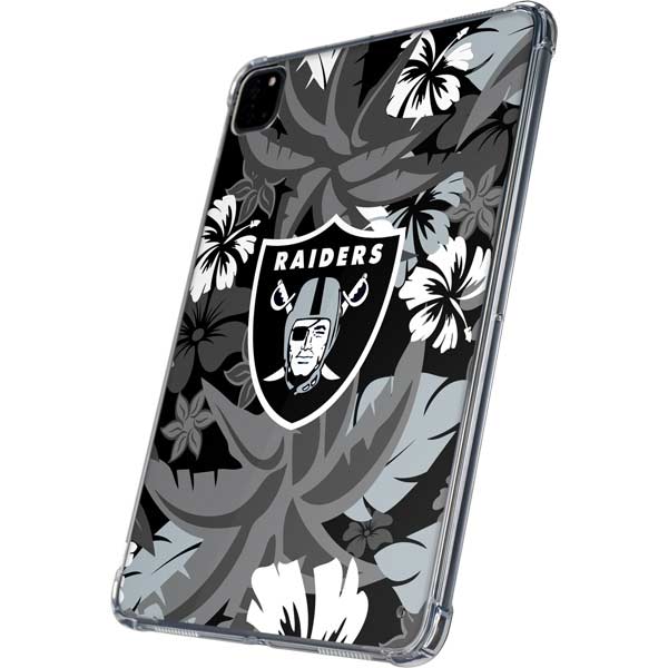 NFL Las Vegas Raiders Tropical Print iPad Pro 11in (2024) Clear Case