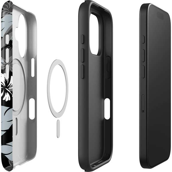 NFL Las Vegas Raiders Tropical Print iPhone 16 Magsafe Impact Case