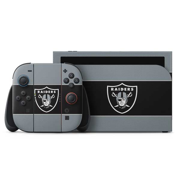 NFL Las Vegas Raiders Zone Block Nintendo Skins