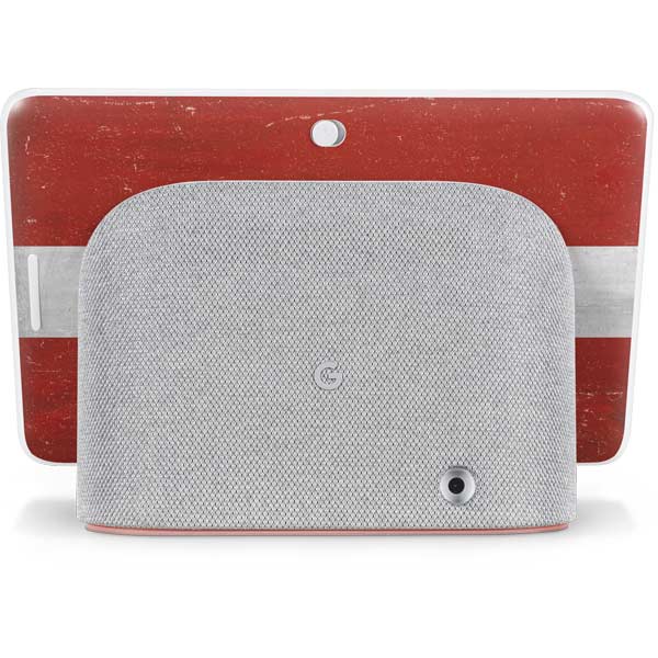 Latvia Flag Distressed Google Home Hub Skin