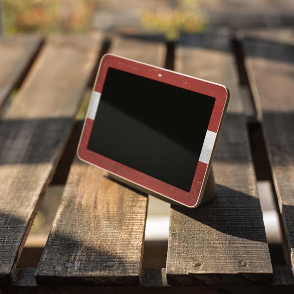 Latvia Flag Distressed Google Home Hub Skin
