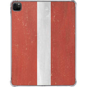 Latvia Flag Distressed iPad Pro 11in (2024) Clear Case