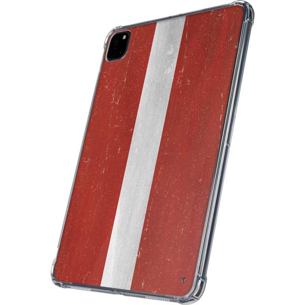 Latvia Flag Distressed iPad Pro 11in (2024) Clear Case