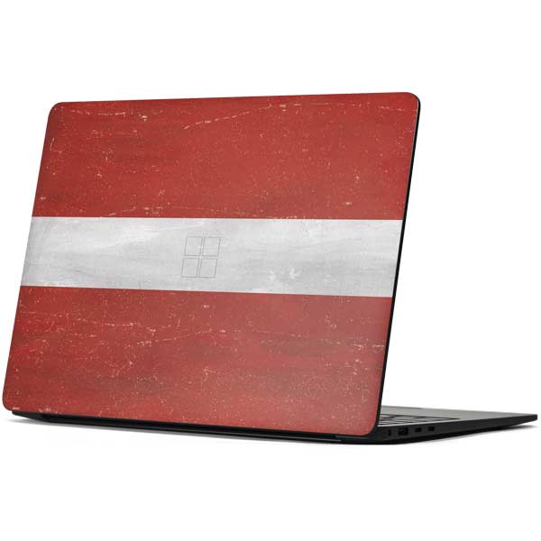 Latvia Flag Distressed Surface Laptop 7 15in Skin
