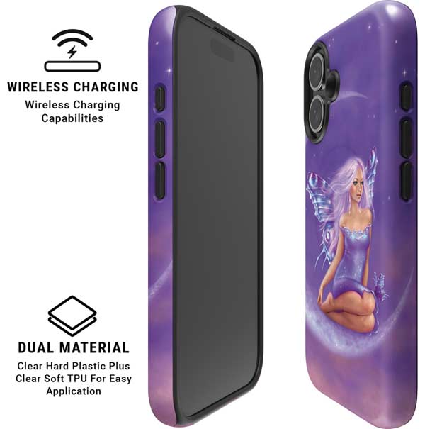 Lavender Moon Fairy by Rachel Anderson iPhone 16 Plus Magsafe Impact Case