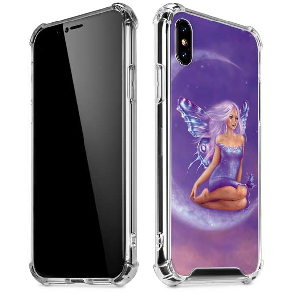 Lavender Moon Fairy by Rachel Anderson iPhone X/XS Clear Case