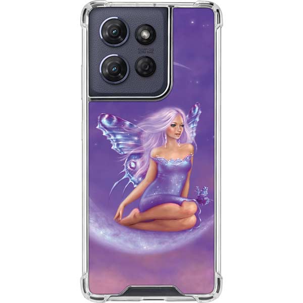 Lavender Moon Fairy by Rachel Anderson Moto G 5G (2025) Clear Case