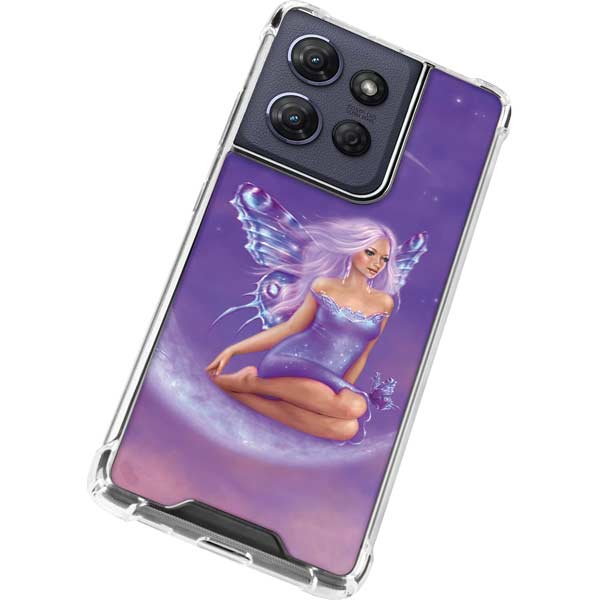 Lavender Moon Fairy by Rachel Anderson Moto G 5G (2025) Clear Case