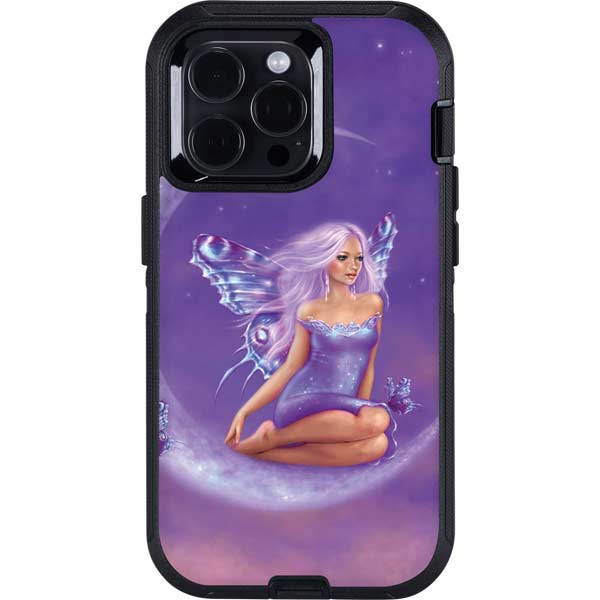 Lavender Moon Fairy by Rachel Anderson Otterbox Defender iPhone Skin