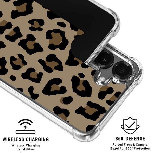Leopard Print Galaxy S26 Clear Case