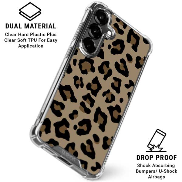 Leopard Print Galaxy S26 Clear Case