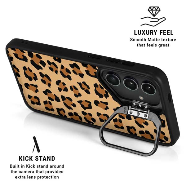 Leopard Spots Print Galaxy S26 Ultra Kickstand Case