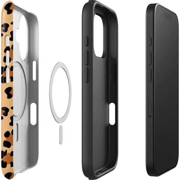 Leopard Spots Print iPhone 16 Magsafe Impact Case