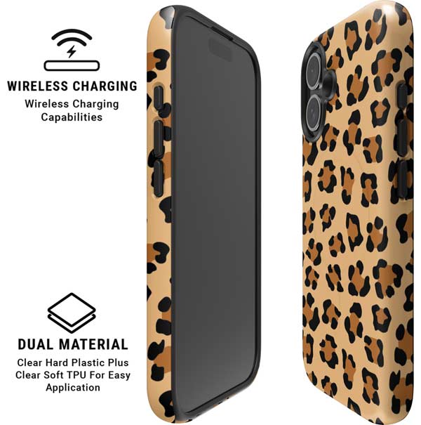 Leopard Spots Print iPhone 16 Magsafe Impact Case