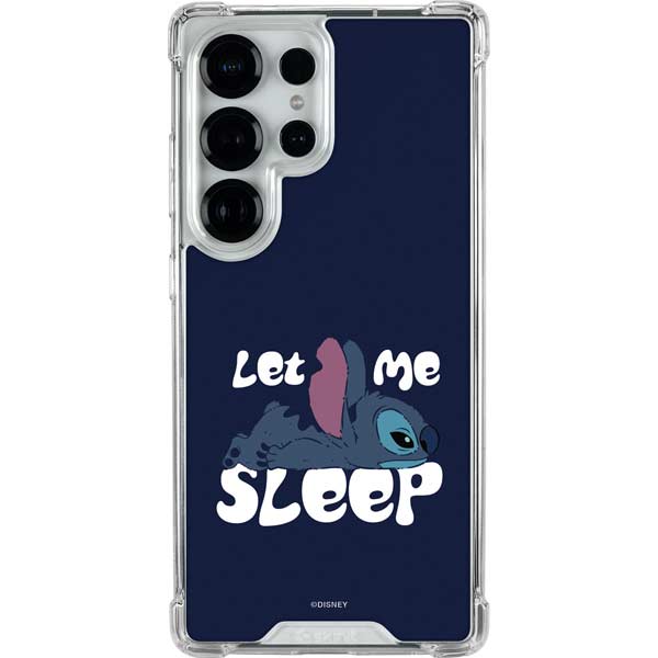 Disney Lilo and Stitch Let Me Sleep Galaxy S25 Ultra Clear Case