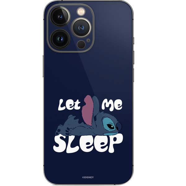 Disney Lilo and Stitch Let Me Sleep iPhone 15 Pro Skin