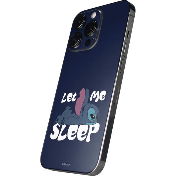 Disney Lilo and Stitch Let Me Sleep iPhone 15 Pro Skin