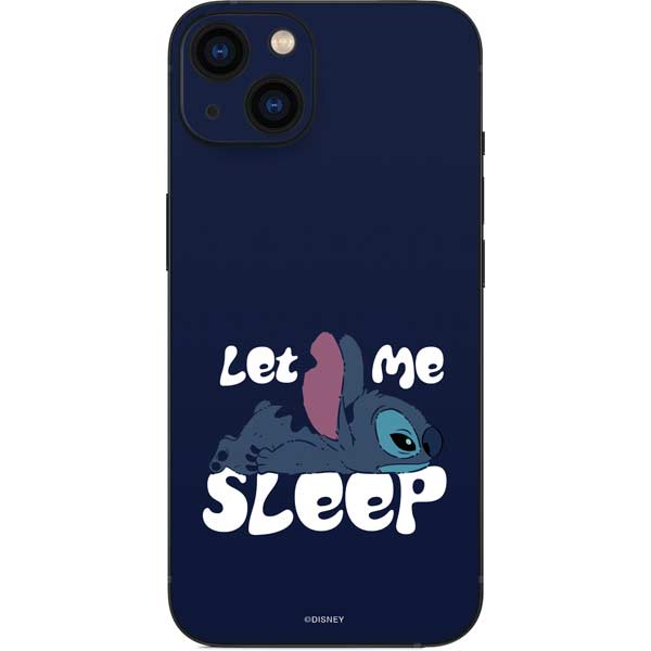 Disney Lilo and Stitch Let Me Sleep iPhone 15 Skin