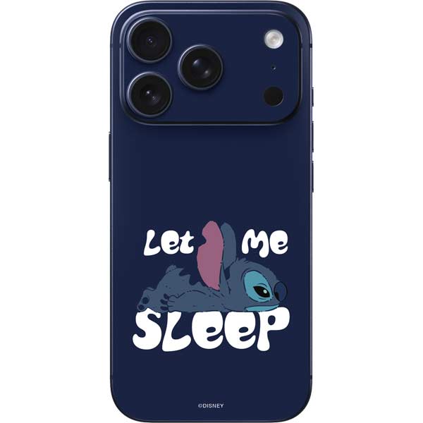 Disney Lilo and Stitch Let Me Sleep iPhone 17 Pro Skin