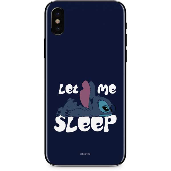 Disney Lilo and Stitch Let Me Sleep iPhone XS Max Skin