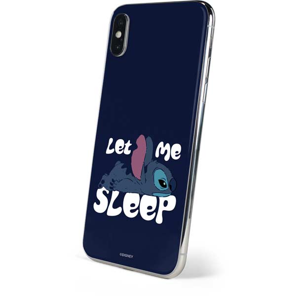Disney Lilo and Stitch Let Me Sleep iPhone XS Skin